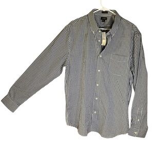 J. Crew XL Button Down  Blue Plaid Dress Shirt size XL